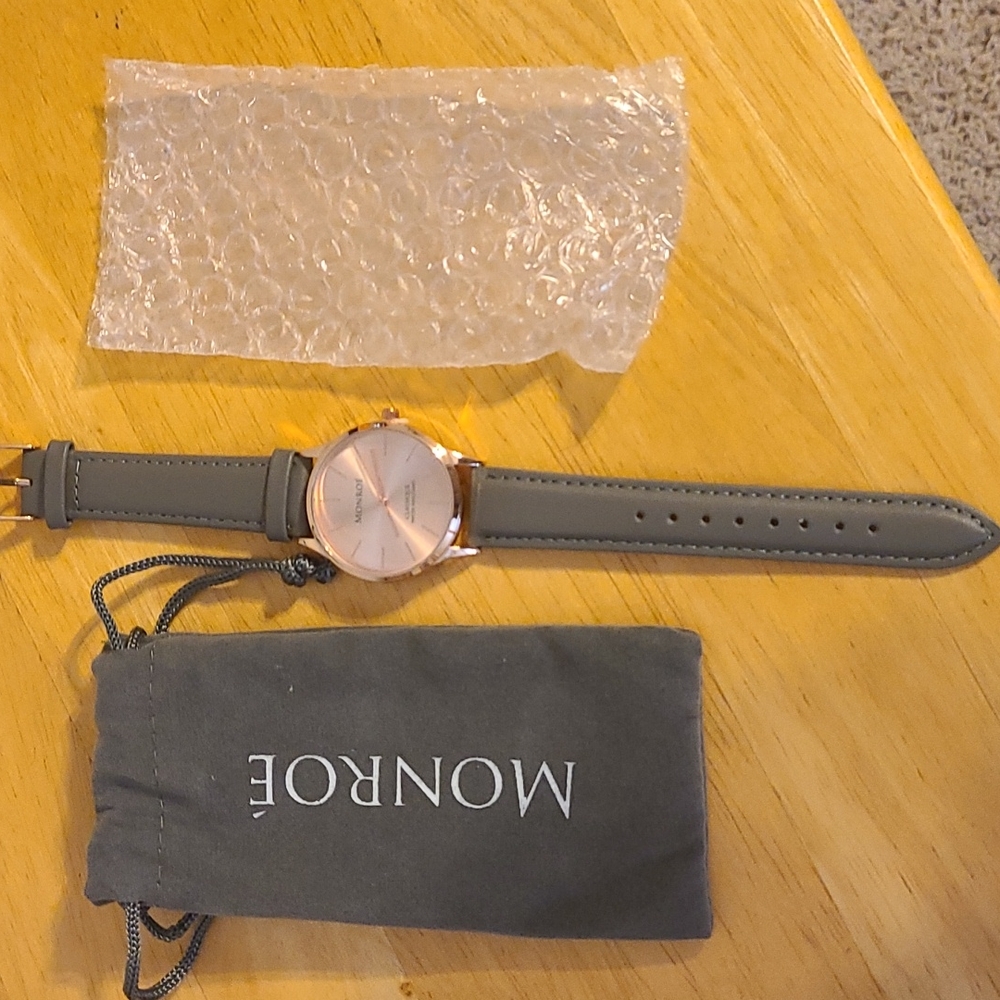 Rose gold watch